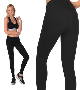 Legginsy z KIESZENIAMI wysoki stan CZ P3 XXXL/46