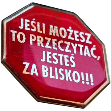 JEŚLI MOŻESZ TO PRZECZYTAĆ NAKLEJKA SAMOCHODOWA WYPUKŁA