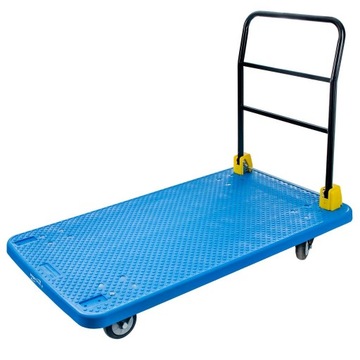 Складская транспортная тележка с платформой 500 кг, складная платформа 129x70 см.