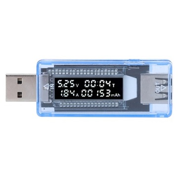 LCD Detektor USB Woltomierz Amperomierz Tester