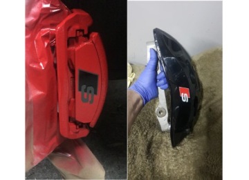 Наклейка на суппорт AUDI S SQ7 SQ8 RSQ8 BIG BRAKE Hi-TEMP 8 ЛЕТ