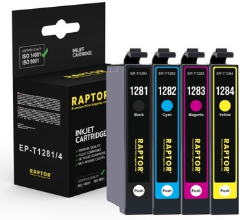 4x Tusz do Epson T1281 T1282 T1283 T1284 ZESTAW