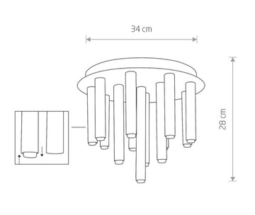 NOWODVORSKI INCLE LED FLASH 9054 СТАЛАКТИТ
