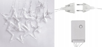 СВЕТОДИОДНЫЕ ШТОРЫ ЗВЕЗДЫ ПОДВЕСНАЯ ГИРЛЯНДИЯ ЦВЕТ + ПУЛЬТ ДИСТАНЦИОННОГО УПРАВЛЕНИЯ