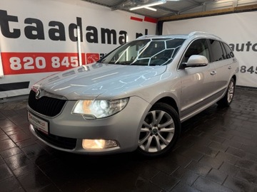 Skoda Superb II Sedan 2.0 TDI CR DPF 140KM 2013 Skoda Superb duze rodzinne kombi w 4x4 z automatyczna skrzynia dsg w bogat, zdjęcie 9
