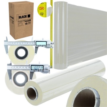 FOLIA STRETCH XL STRECZ TRANSPARENTNA 1,5KG 50CM ROLKA MOCNA FOLIA TUBA 27G