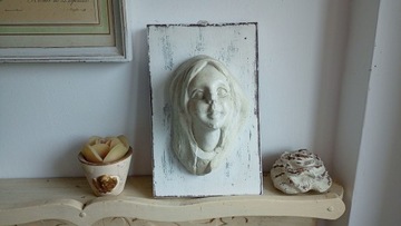 GŁOWA KOBIECA DEKOR SHABBY CHIC