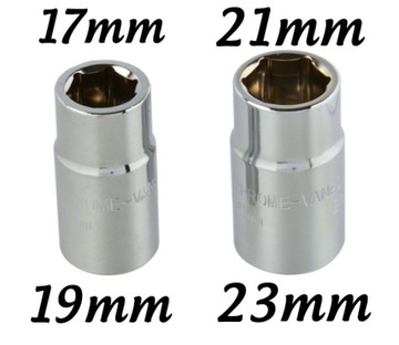 УСИЛЕННЫЙ ТЕЛЕСКОПИЧЕСКИЙ КОЛЕСНЫЙ КЛЮЧ + 2 НАСАДКИ 17X19 И 21X23
