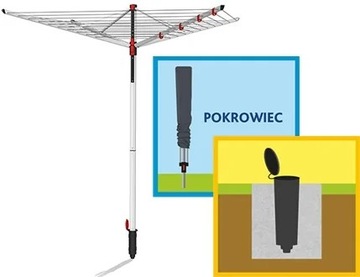 Садовая сушилка Vileda Sun Lift Compact 40, поворотная, прочная, регулируемая