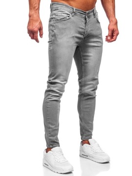 SPODNIE JEANSOWE SLIM FIT SZARE R920 DENLEY_2XL