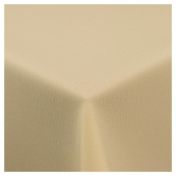 ЭЛЕГАНТНАЯ ГЛАДКАЯ ПРЯМОУГОЛЬНАЯ СКАТЕРТЬ ЭКрю 140Х200