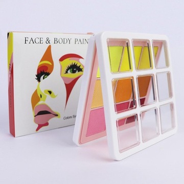 9-kolorowe malowanie ciała twarzy dla dorosłych dzieci