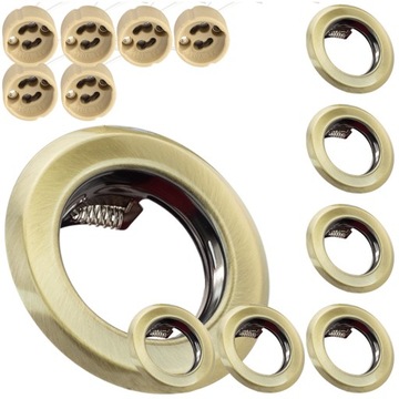6x OPRAWKA SUFITOWA METALOWA + GNIAZDO GU10