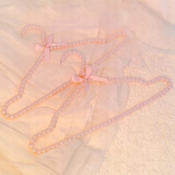 3ks Plastik Wieszak Na Ubrania Pearl Bow