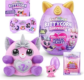 Rainbocorns Kittycorn Surprise seria 7, kot bengalski masaotka