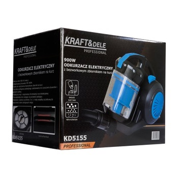 Пылесос без мешка-циклона ЛЕГКИЙ МОЩНЫЙ TURBO POWER 4000 Вт HEPA Kraft&Dele