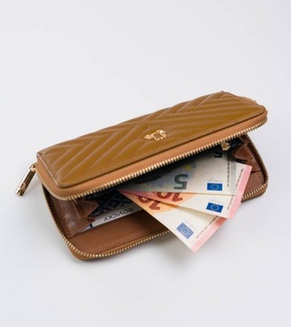 LuluCastagnette duży portfel damski z ekoskóry