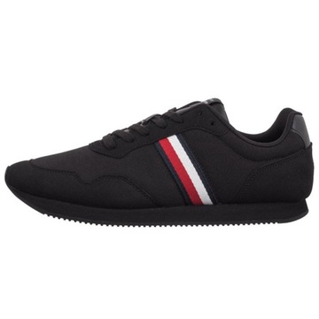 Buty Sneakersy Męskie Tommy Hilfiger Runner Mix Black Czarne