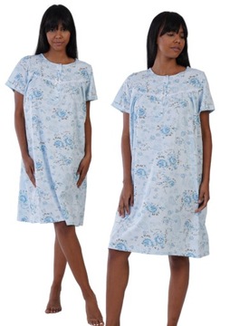 Koszula Nocna damska bawełniana klasyczna XL Vienetta dla babci mamy