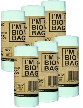WORKI BIODEGRADOWALNE KOMPOSTOWALNE 35L BIO 90szt