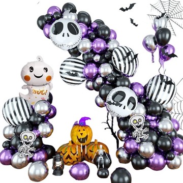 GIRLANDA BALONY HALLOWEEN ZESTAW NA IMPRĘZĘ BAL LUB URODZINY MEGA JAKOŚĆ