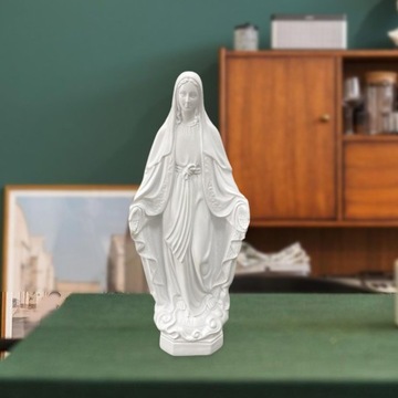 Figurka Matki Boskiej, ozdoba Maryi, kolekcjonerska miniatura w stylu B, biała