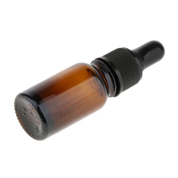 6 стеклянных бутылочек Essential с пипеткой для янтарного ароматерапевтического масла и капельницей 10 мл