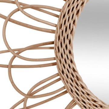 НАСТЕННОЕ ЗЕРКАЛО ПЛЕТЕНАЯ РАМА boho 56 см