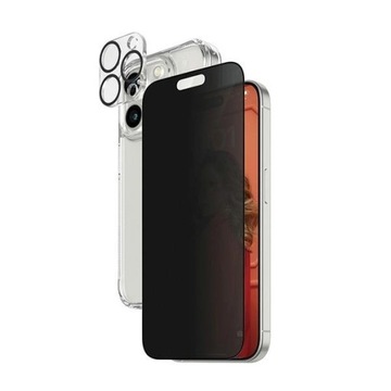 Zestaw PanzerGlass Privacy Bundle 3in1 etui przezroczyste + szkło prywatyzu