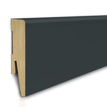 Listwa przypodłogowa MDF 8cm SKL8/ANTRACYT 8x1,6