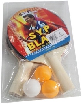 Rakietki do tenisa stołowego PALETKI DO TENISA STOŁOWEGO +3 PIŁKI PING PONG
