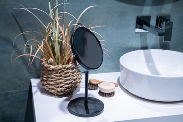 Косметическое зеркало AWD Interior 1856, черное