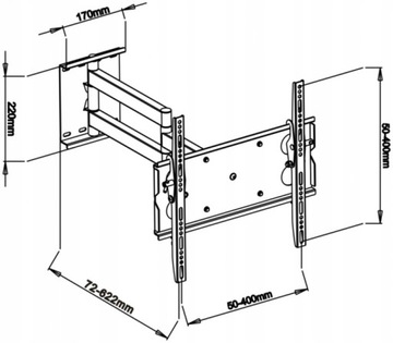 Подвеска для телевизора 32–65 дюймов + держатель SOUNDBAR