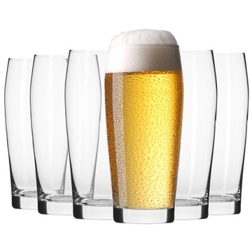 Szklanki do piwa Chill KROSNO 6szt 500ml klasyczne kufle do jasnego piwa