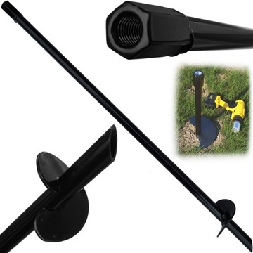 KOTWA WKRĘCANA DO ZIEMI Z GWINTEM PWT 60/600/M12