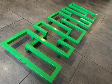 3D радиатор для ванной комнаты, медь, цвета RAL, 143х55см