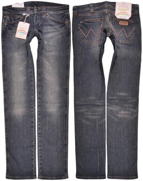 WRANGLER spodnie LOW waist jeans LIA W25 L30