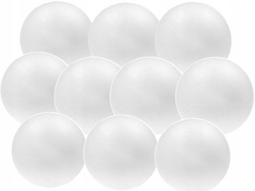 KULE STYROPIANOWE Kula Bombka Bombki 12cm 10sz