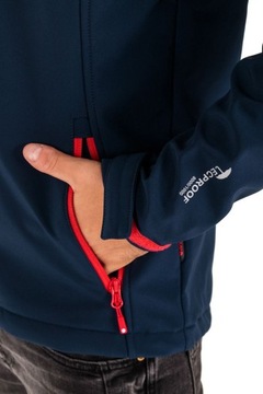 Мужская куртка софтшелл Hi-tec CAEN NAVY/ORANGE RED L