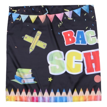 Flagi School Party Banner Scena Tło