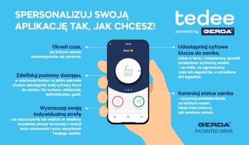Умный замок Tedee GO на базе GERDA (серебристый)
