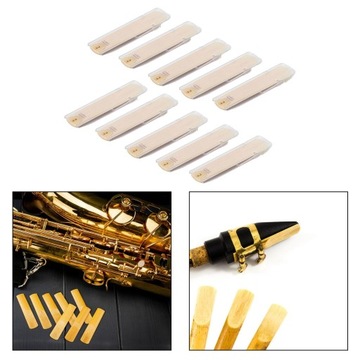 10 тростей для альт-саксофона с запасными частями в индивидуальном футляре, долговечность 2,0
