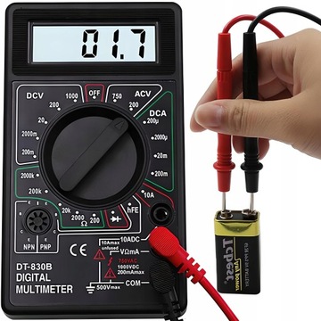 CYFROWY MIERNIK PRĄDU MULTIMETR IGŁOWY TESTER LCD