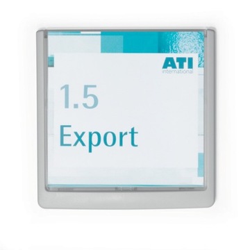 Табличка дверная Durable Click Sign 149х148,5мм белая