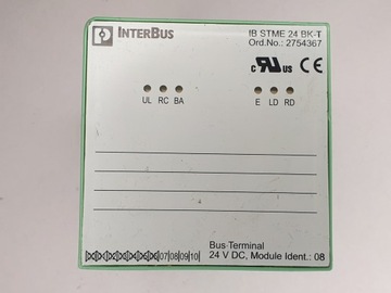Автобусный терминал 24 В постоянного тока | ИнтерБус | Phoenix Contact IB STME 24 BK-T 2754367