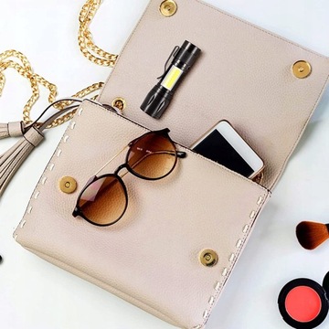 Портативный мини перезаряжаемый светодиодный фонарик Zoom