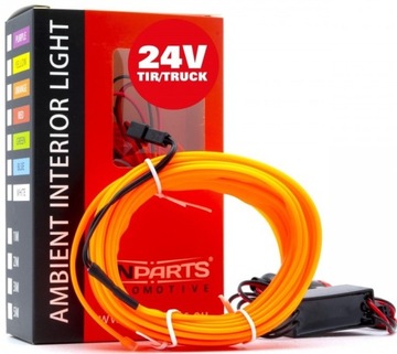 OŚWIETLENIE WNĘTRZA AMBIENT ŚWIATŁOWÓD LED 5m 24V