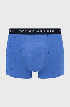 Majtki, bokserki w gwiazdki, logo niebieski Tommy Hilfiger M