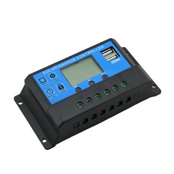 ЖК-дисплей, двойной USB, 12 В, 24 В, автоматический ШИМ-контроллер солнечной панели, 40 А