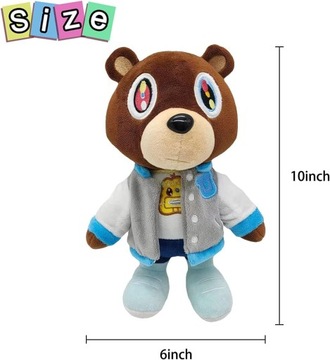 МЕДВЕДЬ-МАСКОТ KANYE DROPOUT BEAR PLUSH 25CM